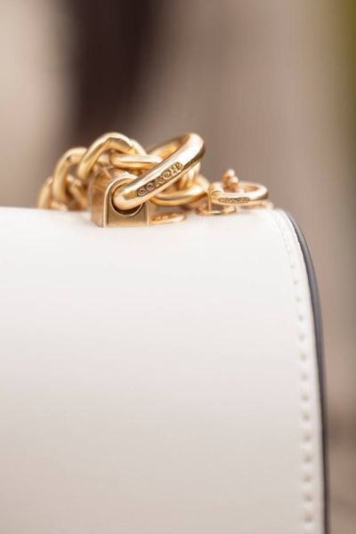 Сумка Coach Mini Klare Crossbody Bag in Blocked Signature Canvas Light Khaki/Chalk/Snake 0301 фото