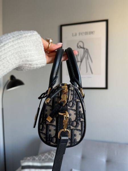 Сумка Dior Groove 20 Bag in Blue Dior Oblique Jacquard 02202 фото