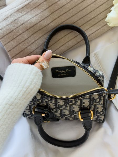 Сумка Dior Groove 20 Bag in Blue Dior Oblique Jacquard 02202 фото