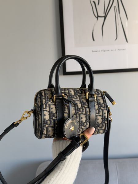 Сумка Dior Groove 20 Bag in Blue Dior Oblique Jacquard 02202 фото