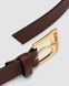 Ремінь Miu Miu Nappa Leather Belt Brown/Gold 66156 фото 9