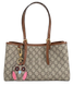 Сумка Gucci GG Emblem Medium Tote Bag Beige and Brown Monogram Coated Canvas 595 фото 1