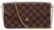 Сумка Louis Vuitton F&eacute;licie Pochette Bag in Damier Ebene Coated Canvas 1052 фото 1