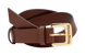 Ремінь Miu Miu Nappa Leather Belt Brown/Gold 66156 фото 1