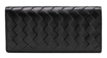 Гаманець Bottega Veneta Intrecciato Bi-Fold Wallet Large Black 88197 фото