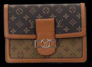 Сумка Louis Vuitton Dauphine MM in Brown Monogram Reverse Coated Canvas 0218 фото