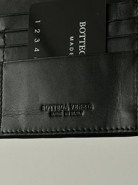 Кошелек Bottega Veneta Intrecciato Bi-Fold Wallet Large Black 88197 фото
