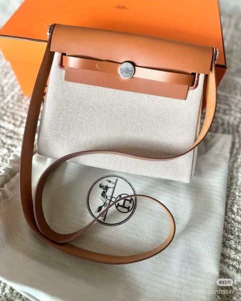 Cумка Hermes Herbag Zip 20 Ecru-Beige-Fauve/Palladium Hardware 991057 фото