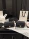 Сумка Chanel Mini Classic Flap Bag in Dark Blue Quilted Denim & Orange/Gold-Tone Metal 7922 фото 2