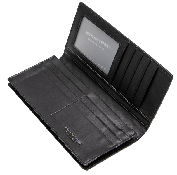 Кошелек Bottega Veneta Intrecciato Bi-Fold Wallet Large Black 88197 фото