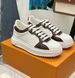Женские кеды Louis Vuitton Time Out White Calfskin Embossed Monogram Sneakers 38 0011 фото 1