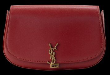 Сумка Saint Laurent Mini Voltaire Shoulder Bag in Red Leather 0458 фото