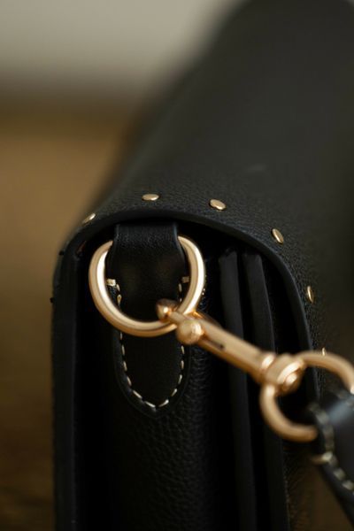 Сумка Coach Morgan Shoulder Bag in Colorblock Signature Canvas with Rivets Brown Black Multi/Gold 0584 фото
