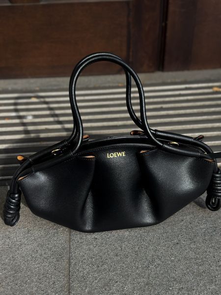 Cумка Loewe Paseo Small Bag in Black Leather 1693 фото
