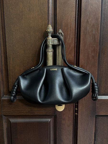 Cумка Loewe Paseo Small Bag in Black Leather 1693 фото