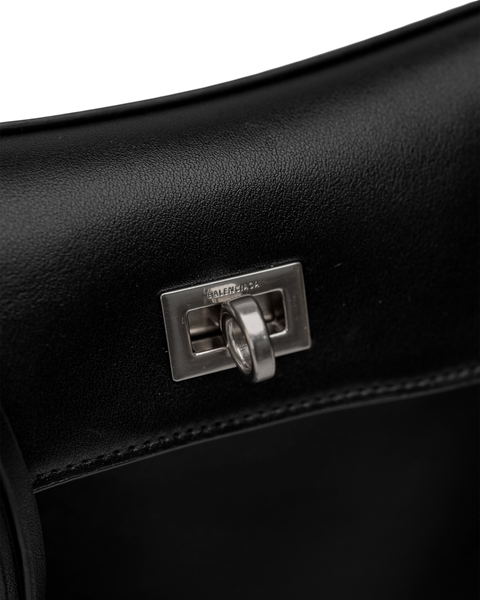 Сумка Balenciaga Rodeo Small Handbag in Black Smooth Calfskin/Silver Hardware 593 фото