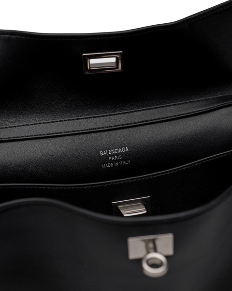 Сумка Balenciaga Rodeo Small Handbag in Black Smooth Calfskin/Silver Hardware 593 фото