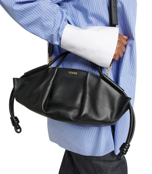 Cумка Loewe Paseo Small Bag in Black Leather 1693 фото