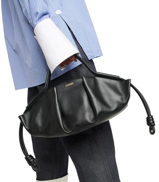 Cумка Loewe Paseo Small Bag in Black Leather 1693 фото