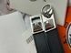 Ремень Herm&egrave;s Rivale 18 Belt in Black Calfskin/Palladium Buckle 0388 фото 6