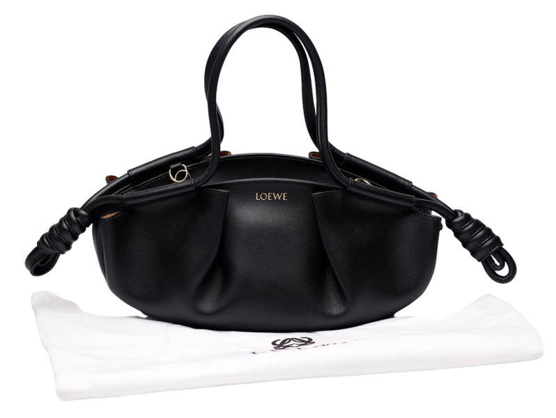 Cумка Loewe Paseo Small Bag in Black Leather 1693 фото