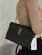 Cумка Saint Laurent Envelope Medium in Quilted Grain De Poudre Embossed Black Leather 0400 фото 8