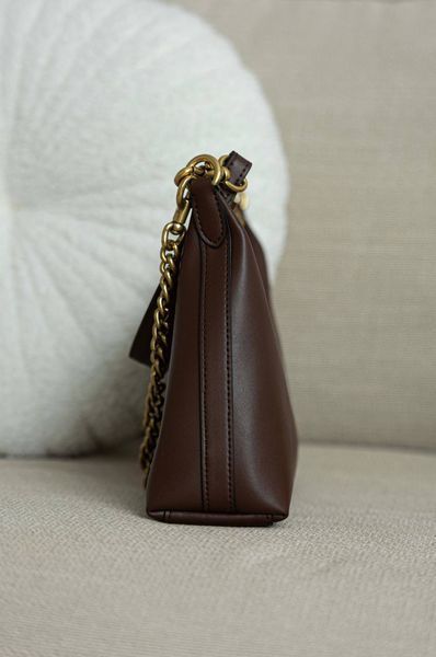 Сумка Coach Juliet Shoulder Bag in Brown Smooth Leather/Brass Hardware 99653 фото