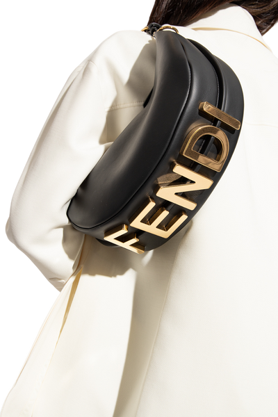 Сумка Fendi Fendigraphy Small Leather Bag in Black Leather 991230 фото