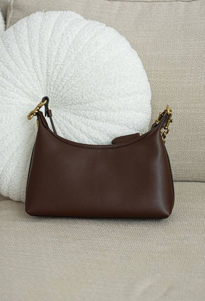 Сумка Coach Juliet Shoulder Bag in Brown Smooth Leather/Brass Hardware 99653 фото