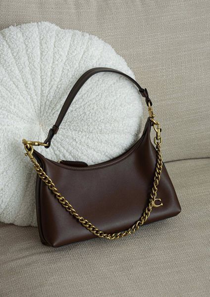 Сумка Coach Juliet Shoulder Bag in Brown Smooth Leather/Brass Hardware 99653 фото