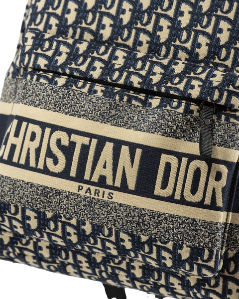 Рюкзак Christian Dior Travel Backpack in Blue Dior Oblique Jacquard 495 фото