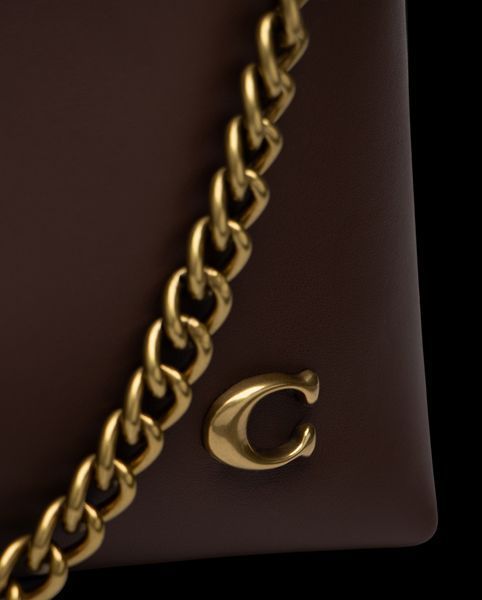 Сумка Coach Juliet Shoulder Bag in Brown Smooth Leather/Brass Hardware 99653 фото
