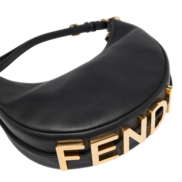 Сумка Fendi Fendigraphy Small Leather Bag in Black Leather 991230 фото