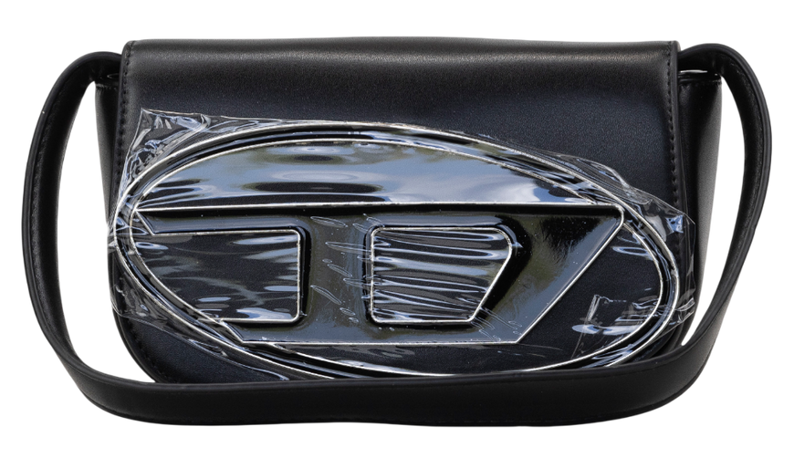 Сумка Diesel 1DR Iconic Shoulder Bag in Black Leather 0327 фото