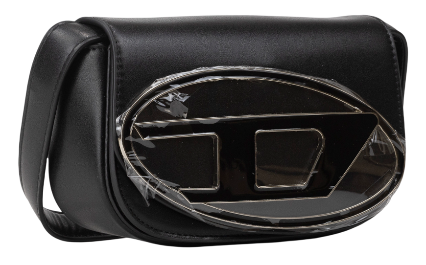 Сумка Diesel 1DR Iconic Shoulder Bag in Black Leather 0327 фото