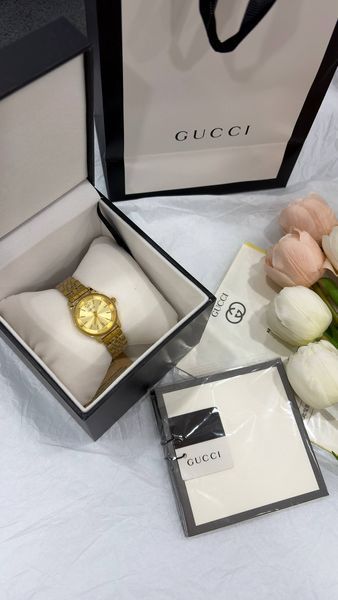 Часы Gucci G-Timeless 31 Watch Gold Steel/Gold Dial 6192 фото