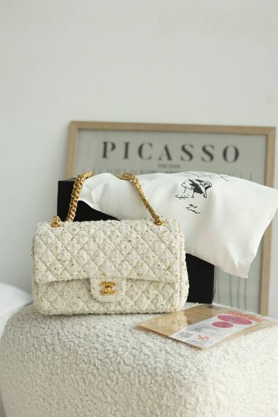 Брендова жіноча сумка Chanel Classic 11.12 Tweed Flap Bag 0566 фото