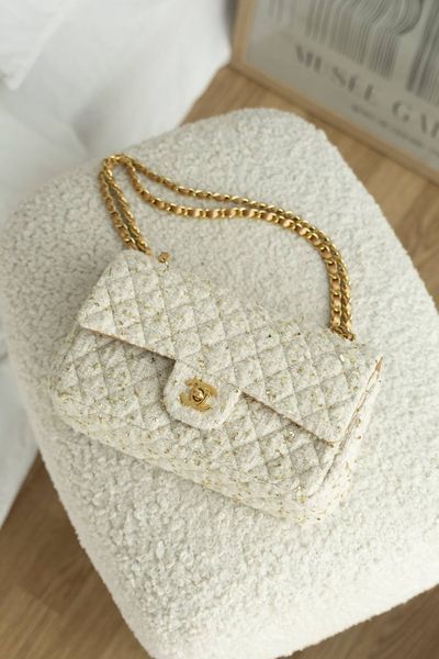 Брендова жіноча сумка Chanel Classic 11.12 Tweed Flap Bag 0566 фото