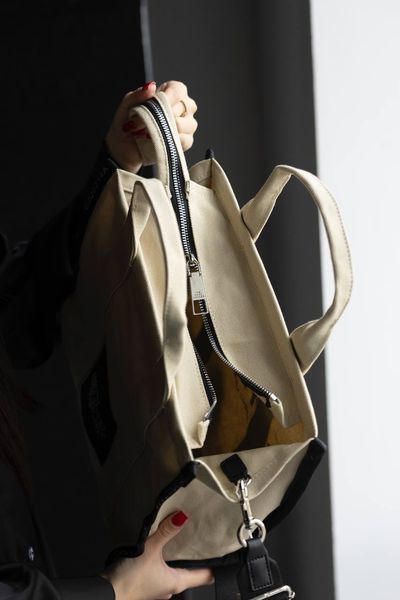 Сумка Marc Jacobs The Jacquard Medium Tote Bag Warm Sand 0355 фото