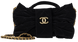 Сумка Chanel Mini Bow Bag Velvet-Effect Nylon & Gold-Tone Metal  Black 0589 фото 1