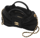 Сумка Chanel Mini Bow Bag Velvet-Effect Nylon & Gold-Tone Metal  Black 0589 фото 4