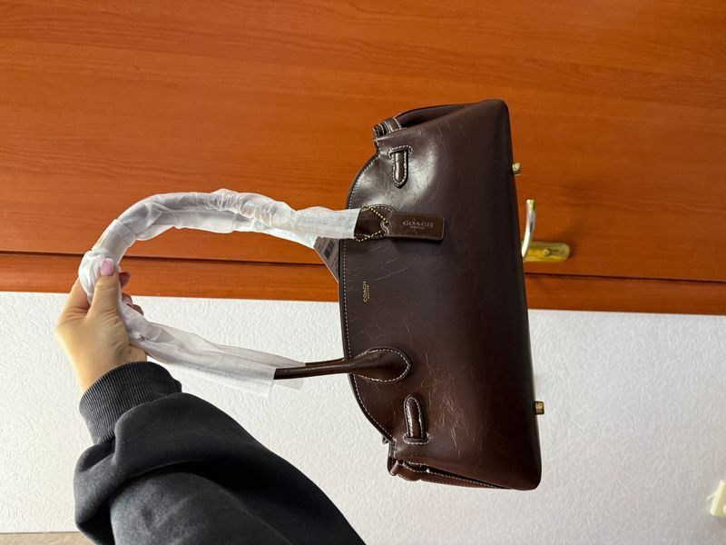 Cумка Coach Empire Carryall Bag 34 in Glazed Leather Maple 616 фото
