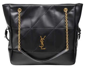 Сумка Saint Laurent Jamie Shopping Medium Tote Bag in Black Leather 991219 фото