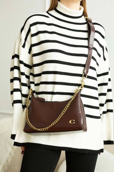 Сумка Coach Juliet Shoulder Bag 25 in Brown Maple Leather/Brass Hardware 99653 фото