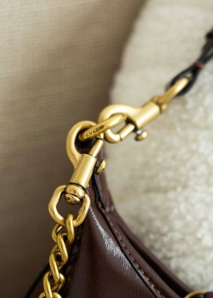 Сумка Coach Juliet Shoulder Bag 25 in Brown Maple Leather/Brass Hardware 99653 фото