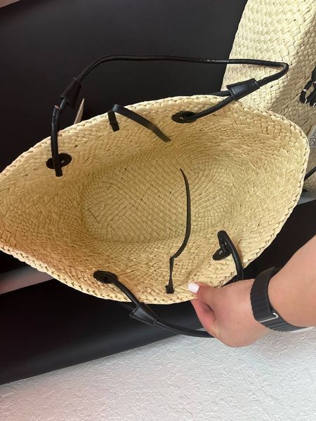 Соломенная сумка Loewe Medium Anagram Raffia Basket Bag Natural/Black 97544 фото