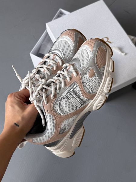 Женские кроссовки Dior Chrono Sneaker White/Nude 36 D051 фото