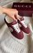 Женские кеды Gucci G74 Interlocking G Sneakers in Bordeaux Suede Premium 37 94383 фото 3