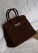 Сумка Herm&eacute;s Birkin 30 in Chocolate Veau Doblis Suede/Gold Hardware 0592 фото 4