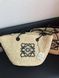 Соломенная сумка Loewe Medium Anagram Raffia Basket Bag Natural/Black 97544 фото 3